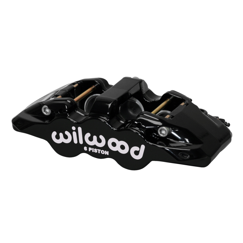 Wilwood caliper AERO6 1.75/1.62/1.62 1.25 rotor .80 THK pad R/H black