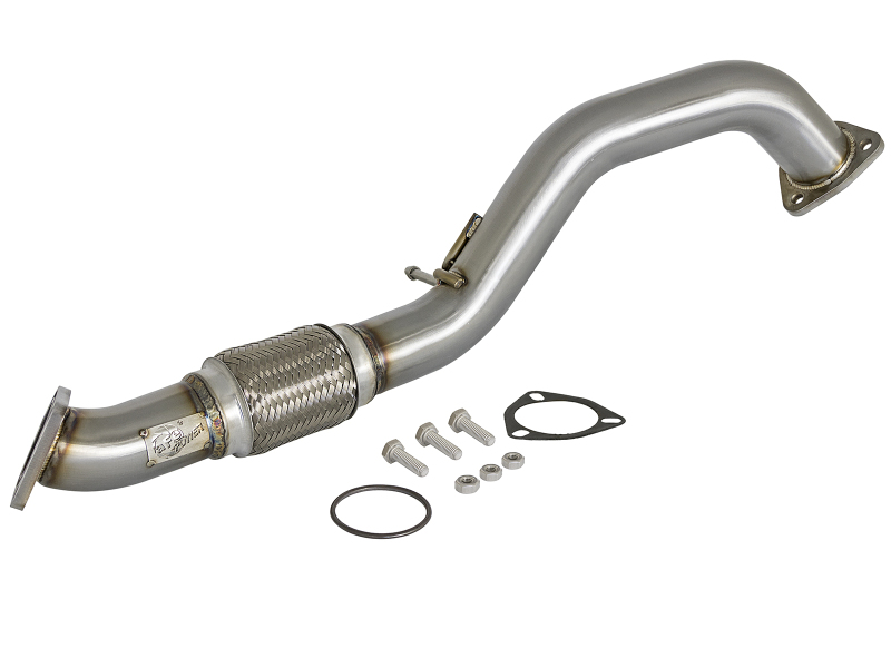 aFe Power Elite Twisted Steel 16-17 Honda Civic I4-1.5L (t) 2.5in Rear Down-Pipe Mid-Pipe thumbnail 2