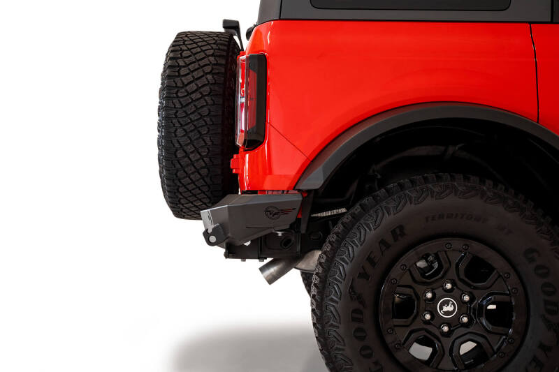 Addictive Desert Designs 2021+ Ford Bronco Rock Fighter Rear Bumper - Hammer Black thumbnail 9