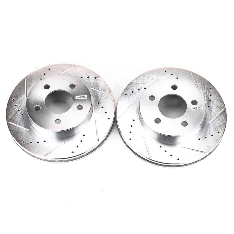 Power Stop 02-07 Jeep Liberty Front Evolution Drilled & Slotted Rotors - Pair thumbnail 2