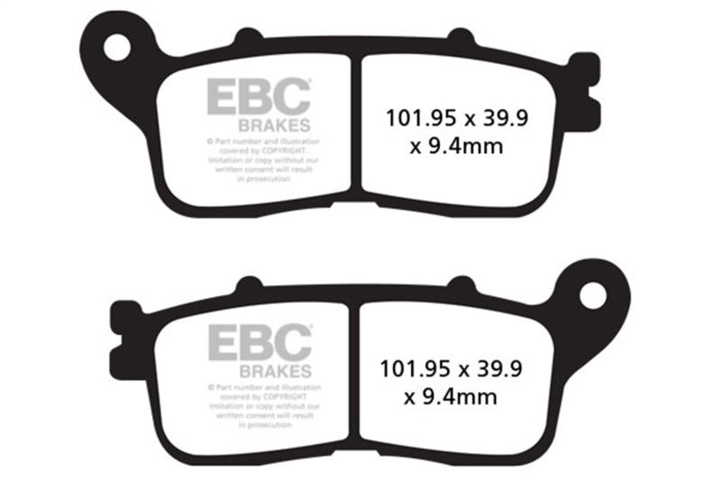 EBC 10-14 Honda VFR 1200 FD Automatic Transmission Model Rear Left Sintered R/HH Brake Pads