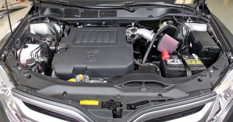K&N 07-10 Toyota Camry V6-3.5L Silver Typhoon Short Ram Intake thumbnail 4