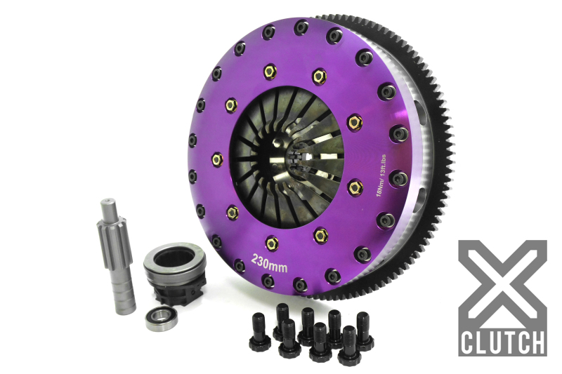 XClutch 01-03 BMW 325Ci Base 2.5L 9in Twin Solid Organic Clutch Kit thumbnail 3