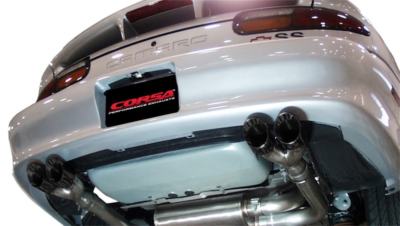Corsa 1998-2002 Chevrolet Camaro Convertible Z28 5.7L V8 LS1 Black Tip Sport Cat-Back Exhaust thumbnail 8