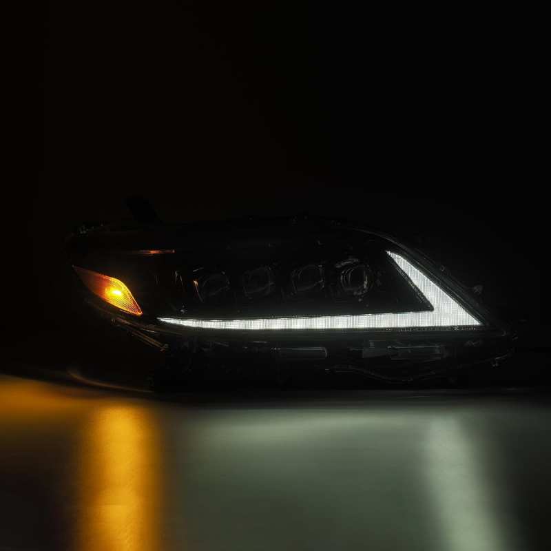 AlphaRex 11-21 Toyota Sienna LUXX LED Proj Headlights Plank Style Alpha Black w/Seq Signal/DRL thumbnail 6