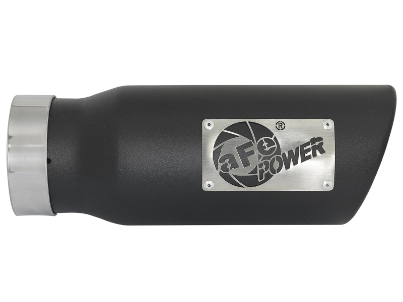 aFe MACH Force-Xp 409 Stainless Steel Exhaust Tip 3.5 In x 4.5in Out x 12in L Clamp-On thumbnail 9