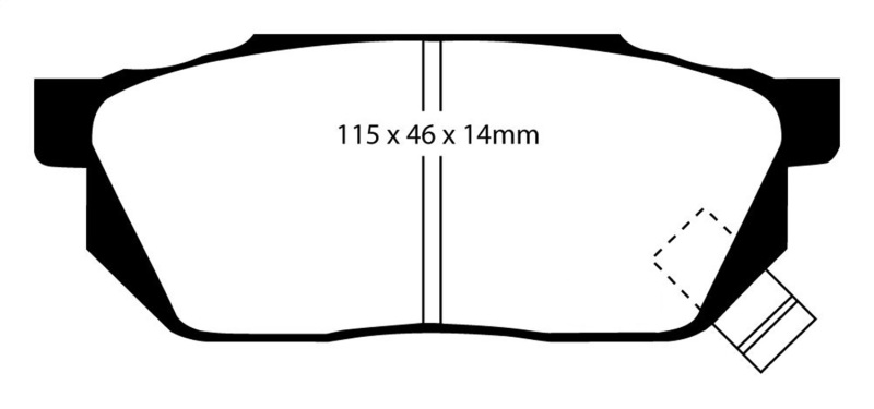 EBC S13 Brake Pad and Rotor Kit (1x ebcRK298, 1x ebcDP4570R) thumbnail 6