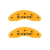 MGP 2 Caliper Covers Engraved Front 2015/Civic Yellow Finish Black Char 2011 Honda Civic thumbnail 7