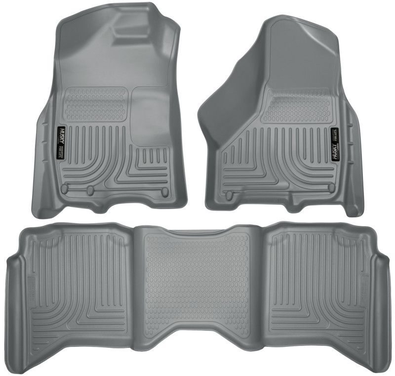 Husky Liners 2012 Dodge Ram 1500/2500/3500 Crew Cab WeatherBeater Combo Gray Floor Liners thumbnail 7