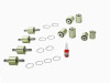 aFe Control PFADT Alum Frame Drag Rear Solid Spherical C/A Bearings Set; 06-13 Chevy Corvette C6 Z06 thumbnail 8