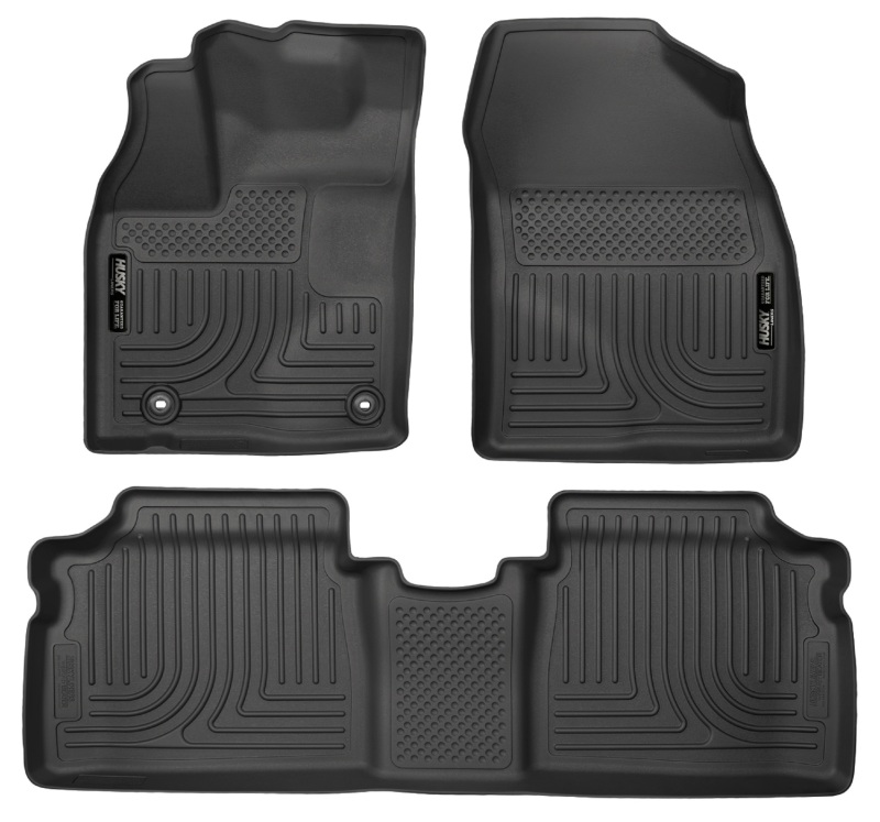Husky Liners 2015 Toyota Prius WeatherBeater Black Front & 2nd Seat Floor Liners thumbnail 3