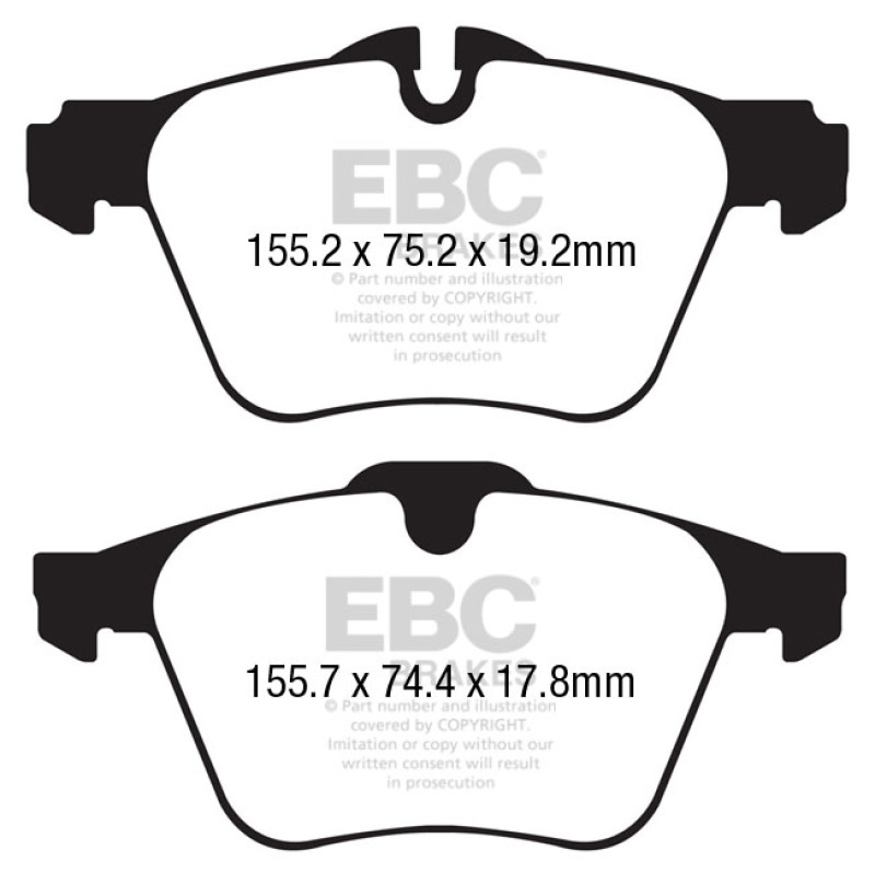 EBC S9 Brake Pad and Rotor Kit (1x ebcDP42189R, 1x ebcUSR1599) thumbnail 9