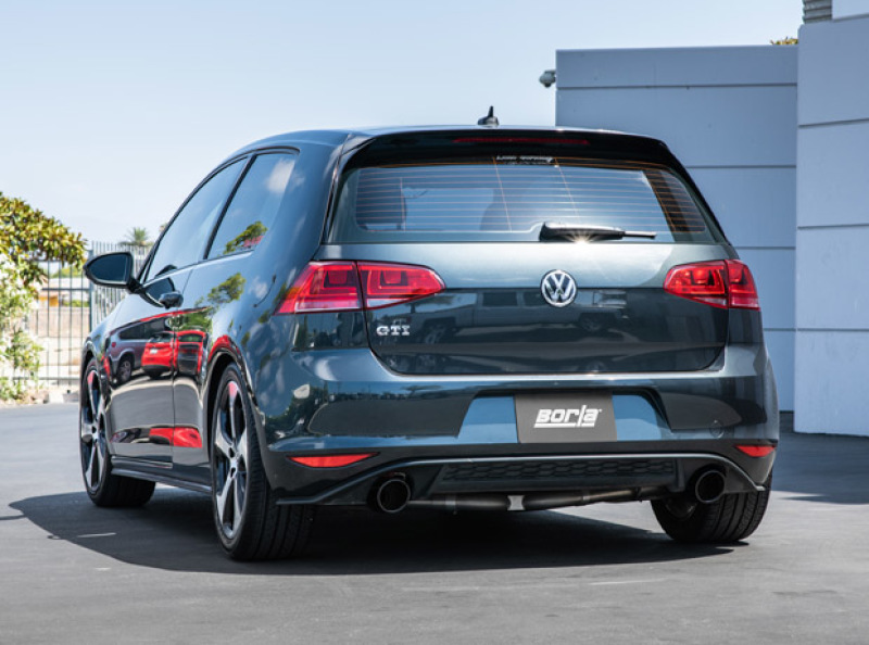 Borla 15-17 Volkswagen GTI (MK7) 2.0T AT/MT SS S-Type Catback Exhaust w/Black Chrome Tips thumbnail 3