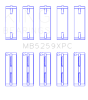 King Honda A-Series/B-Series/K-Series pMaxKote Performance Main Bearing Set - Size +.026mm thumbnail 8