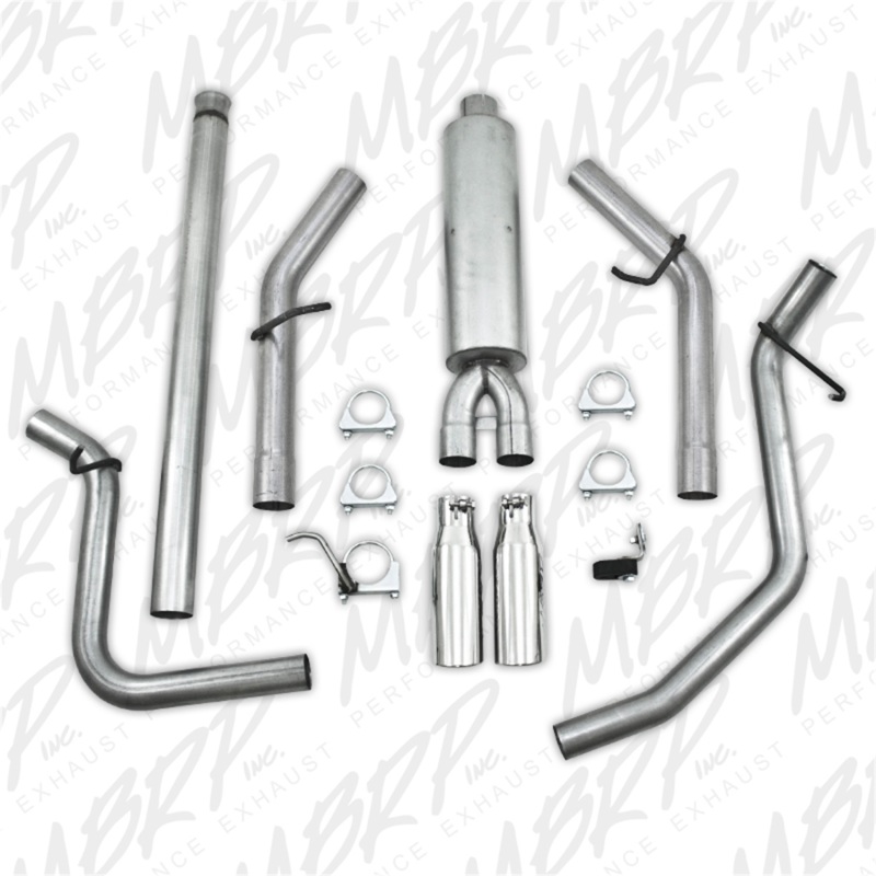 MBRP 2009 Chev/GMC 1500 4.8/5.3L EC/CC (excluding 8 bed) Cat Back Dual Split Side thumbnail 8