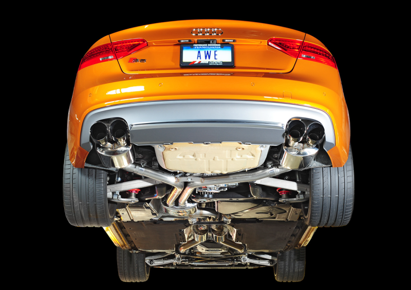AWE Tuning Audi B8.5 S5 3.0T Touring Edition Exhaust System - Diamond Black Tips (90mm) thumbnail 9