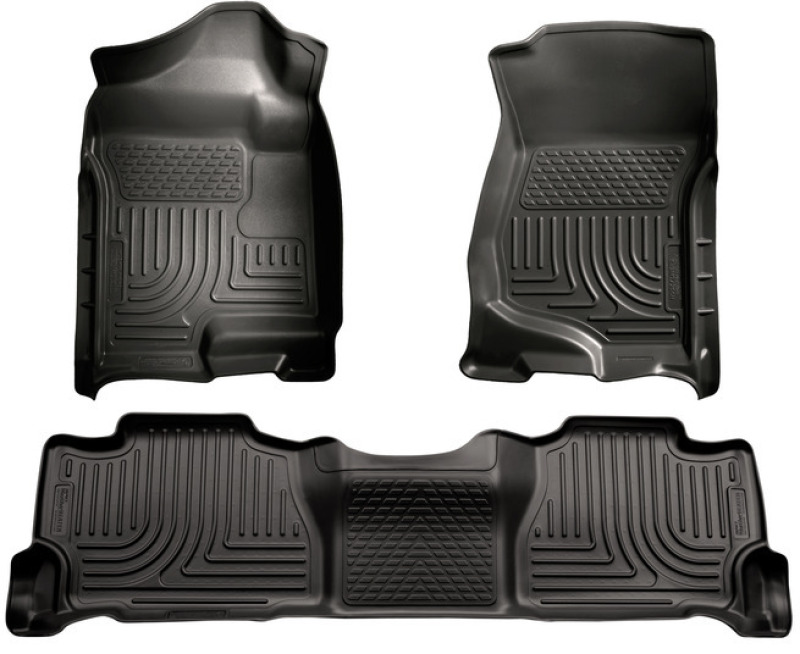 Husky Liners 07-13 GM Escalade ESV/Avalanche/Suburban WeatherBeater Black Front/2nd Row Floor Liners thumbnail 7