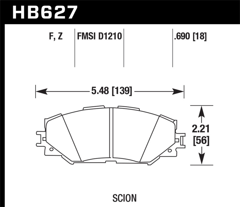 Hawk Performance Ceramic Street Brake Pads thumbnail 5