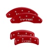 MGP 4 Caliper Covers Engraved Front & Rear i-Vtec Red finish silver ch thumbnail 7