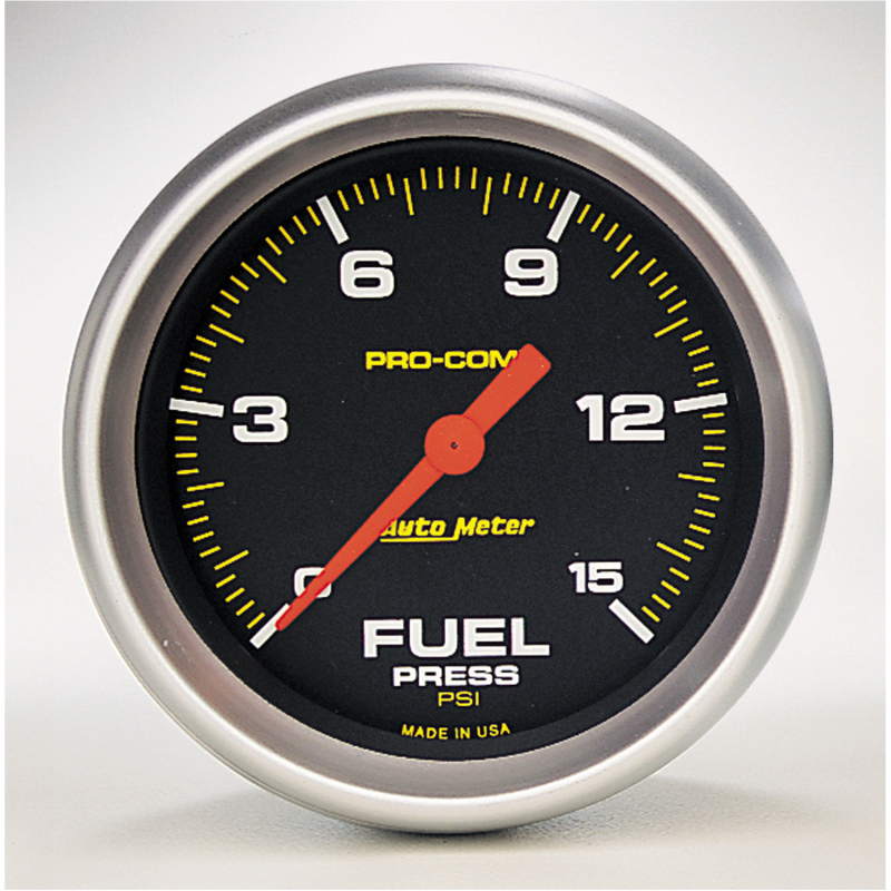 Autometer Pro-Comp Digital Stepper Motor 2-5/8in 0-15 PSI Fuel Pressure Gauge thumbnail 4