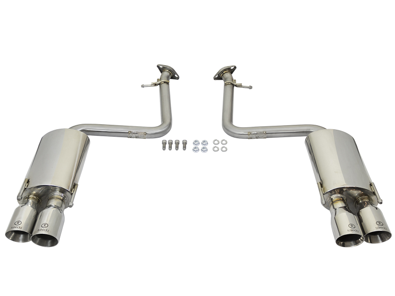 aFe Takeda 16-17 Lexus RC 200T 2.0L (t) 2in. SS Axle-Back Exhaust System w/Polished Tips thumbnail 9
