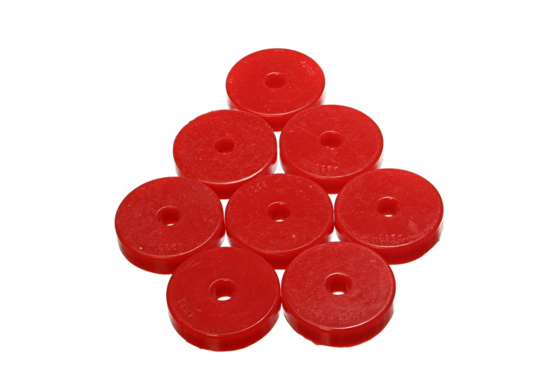 Energy Suspension Polyurethane Pad Set - 2-9/32in OD x 7/16in Hole ID x 1/2in Height - Round Red thumbnail 3