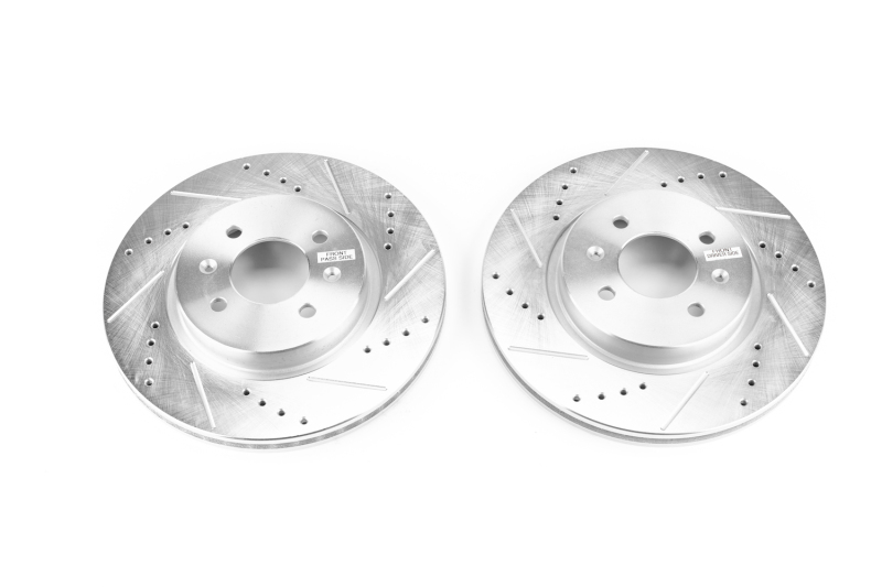 Power Stop 2018 Hyundai Accent Front Evolution Drilled & Slotted Rotors - Pair thumbnail 2