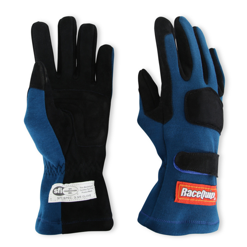 RaceQuip Blue 2-Layer SFI-5 Glove - Large thumbnail 4