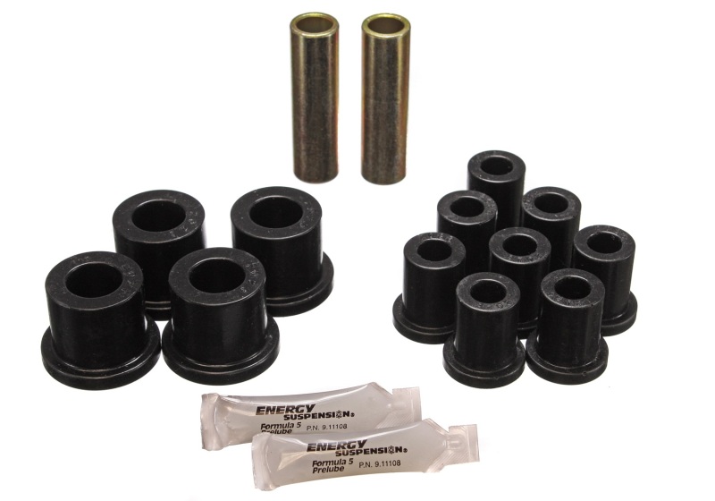 Energy Suspension 70-72 Dodge Charger (w/ 1-1/2in Main Eye) Black Rear Leaf Spring Bushing Set thumbnail 4
