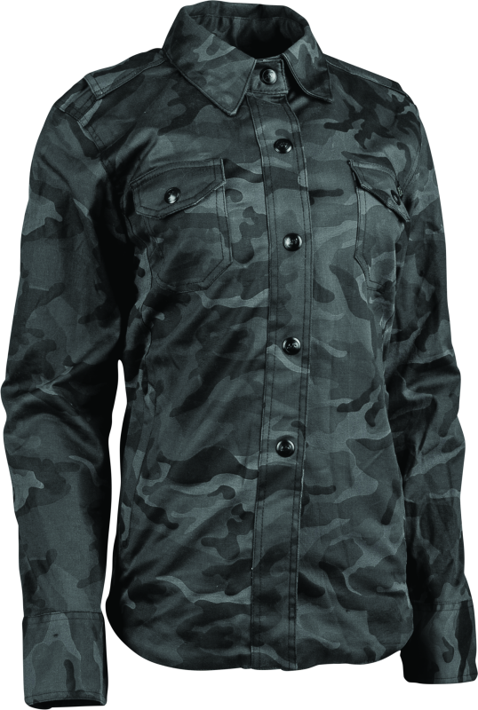 Speed and Strength Speed Society Armored Moto Shirt Womens Camouflage - Medium thumbnail 3