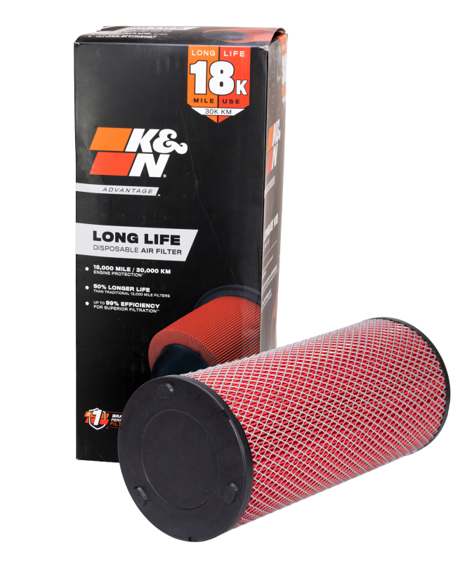 K&N Advantage Air Filter 18K Miles Chevrolet Express Van 4.8L/6.0L 2008-2017 thumbnail 3