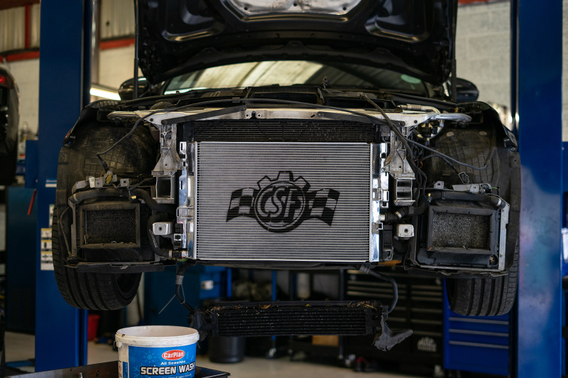 CSF 2015+ Mercedes Benz C63 AMG (W205) Front Mount Heat Exchanger w/Rock Guard