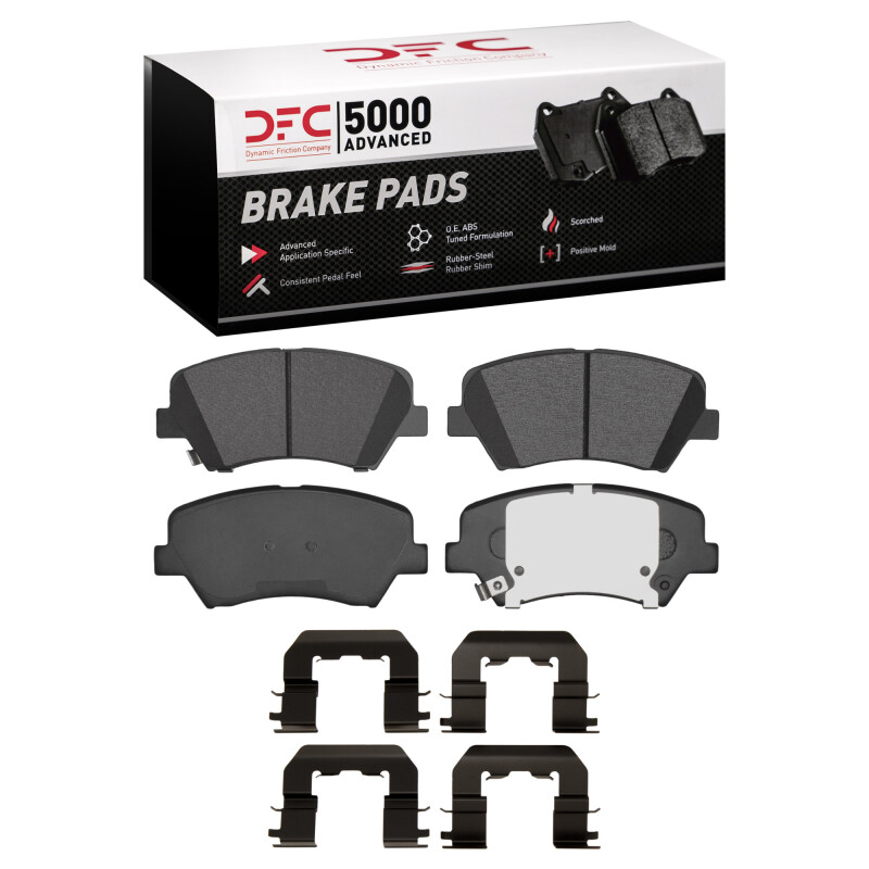 DFC 12-16 Hyundai Elantra GT Front 5000 Advanced Ceramic Brake Pads and Hardware Kit