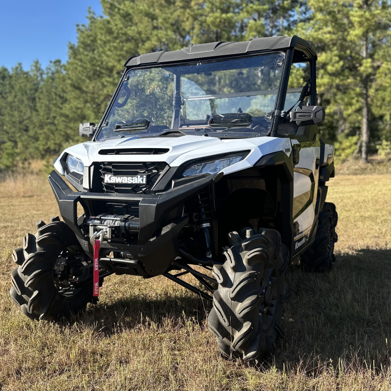 Seizmik 24+ Kawasaki Ridge Ranch Tool Less Windshield - Hardcoated