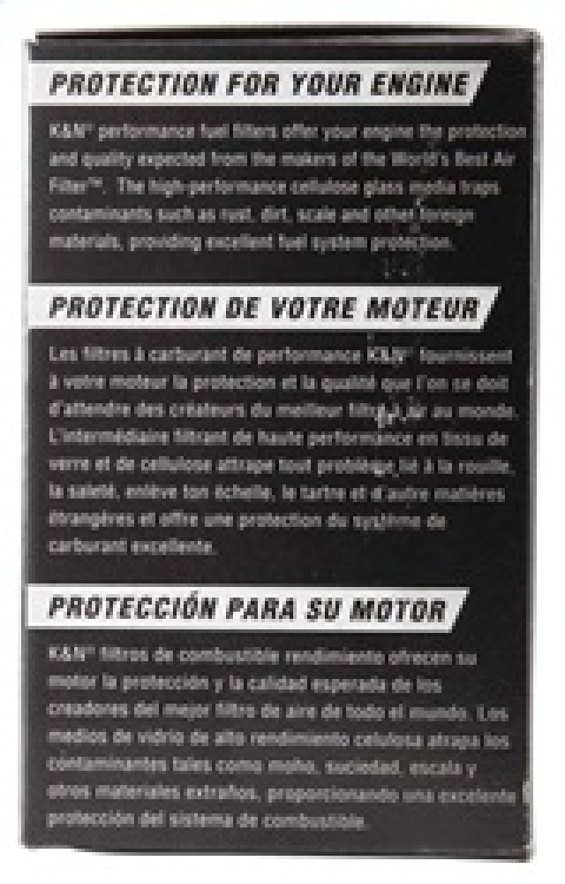 K&N Fuel Filter 84-89 Nissan 300ZX, 00-04 Nissan Xterra. 95-97 Nissan 200SX thumbnail 6