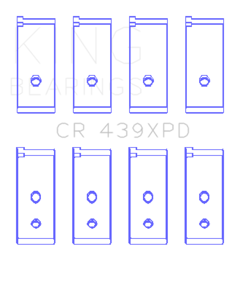 King Engine Bearings Honda B-Series Dowel Performance Rod Bearing Set - Size STD thumbnail 2