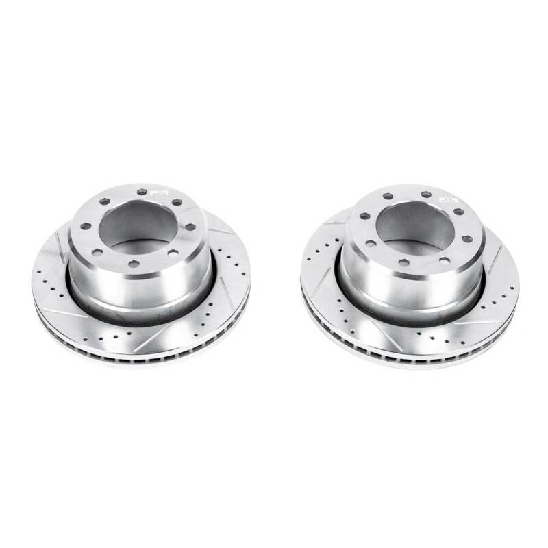 Power Stop 11-12 Ram 3500 Rear Drilled & Slotted Rotor - Pair (1x psbAR8374XL, 1x psbAR8374XR) thumbnail 5