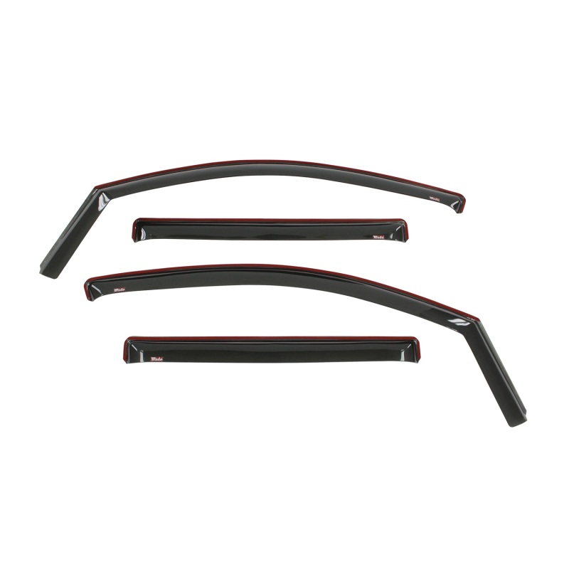 Westin 2016-2018 Nissan Titan XD/Titan In-Channel Wind Deflector 4pc - Smoke thumbnail 2