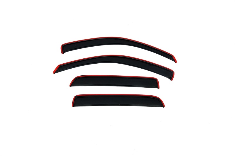 AVS 05-11 Dodge Dakota Quad Cab Ventvisor In-Channel Front & Rear Window Deflectors 4pc - Smoke thumbnail 3