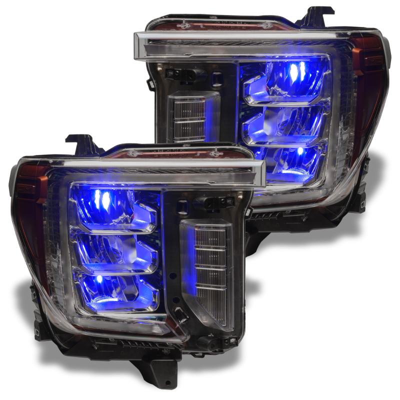 Oracle 19-21 Silverado/Sierra 1500 RGB Demon Eye Headlight Kit - w/o Controller thumbnail 7