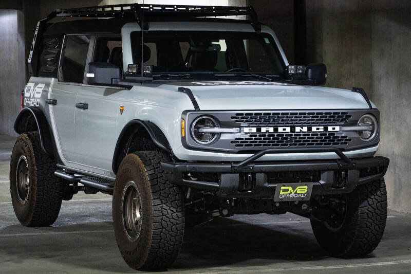DV8 Offroad 21-22 Ford Bronco Factory Front Bumper License Relocation Bracket - Front thumbnail 9