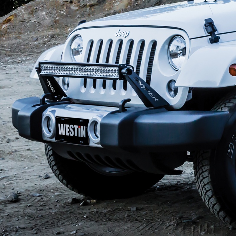 Westin/Snyper 07-17 Jeep Wrangler Snyper Bumper Mount 30in LED Bar - Textured Black thumbnail 6