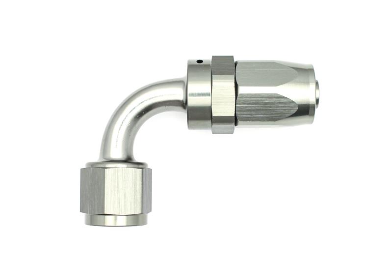DeatschWerks 8AN Female Swivel 90-Degree Hose End CPE
