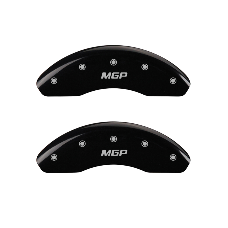 MGP 4 Caliper Covers Engraved Front & Rear MGP Black finish silver ch thumbnail 2