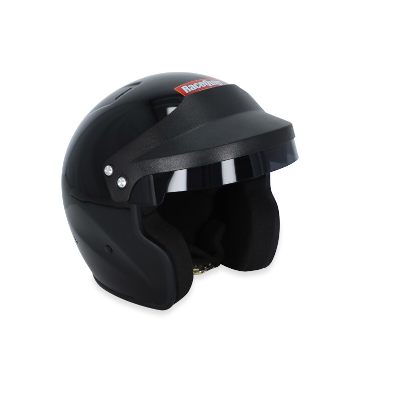 RaceQuip OF25 Open Face Helmets 257007RQP Helmet, OF25, Face, Gloss Black, Snell SA2025, EPS Liner, No Graphic, 2X-Large, Each thumbnail 6
