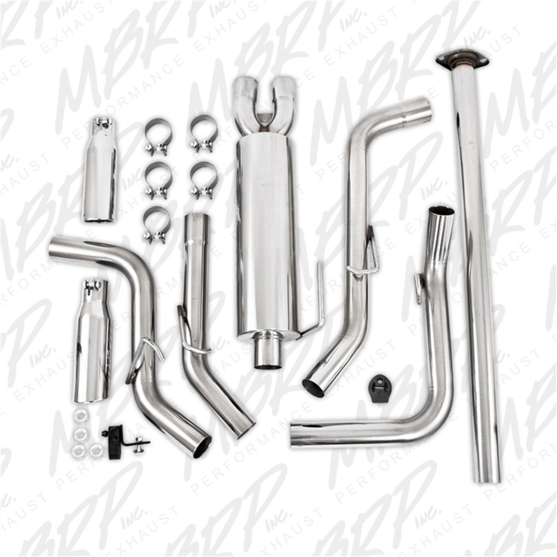 MBRP 05-13 Toyota Tacoma 4.0L EC/CC Dual Split Side T409 Cat Back Exhaust thumbnail 5