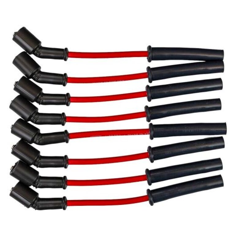 Moroso GM Gen V LT1/LT4 Ultra 350 8mm Multi-Angle Boot Ignition Spark Plug Wire Set - Red