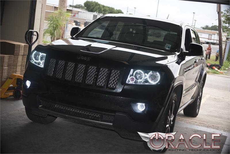 Oracle Jeep Grand Cherokee 11-13 Triple Halo Kit - ColorSHIFT w/ Simple Controller