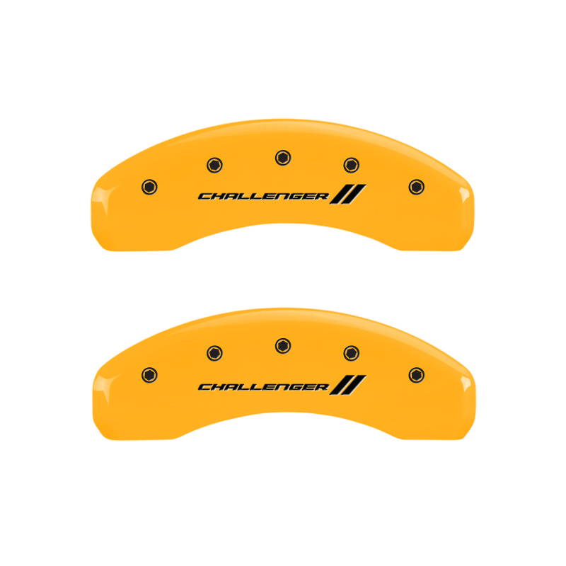 MGP 4 Caliper Covers Engraved Front & Rear Block/Challenger Black finish silver ch thumbnail 9