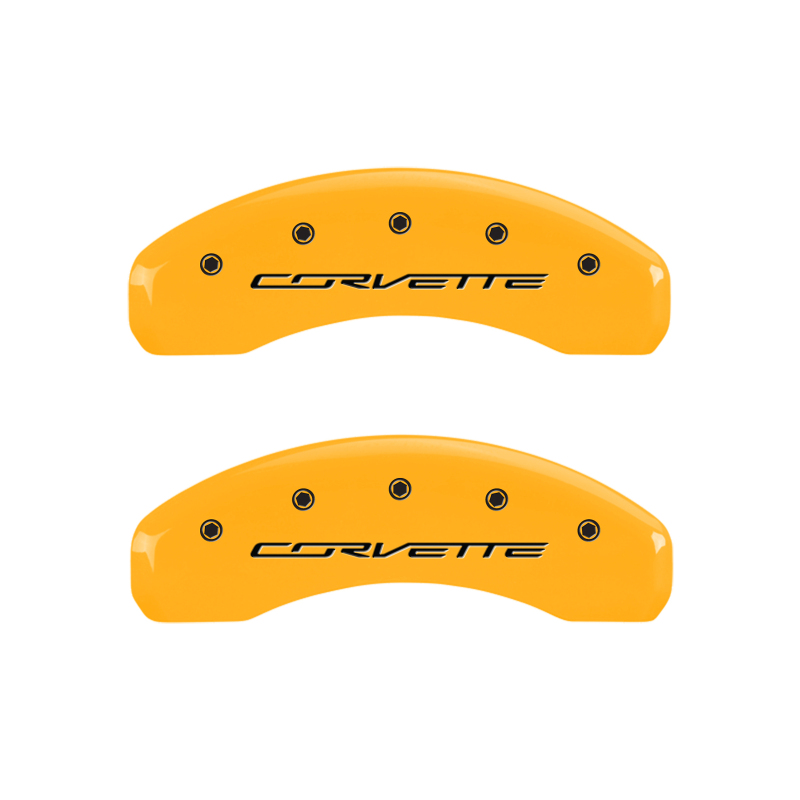 MGP 4 Caliper Covers Engraved Front & Rear MGP Black finish silver ch thumbnail 9